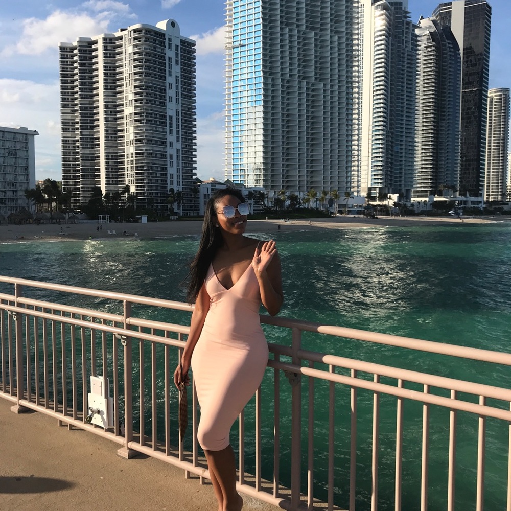 Light Pink bodycon dress